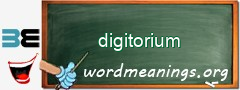 WordMeaning blackboard for digitorium